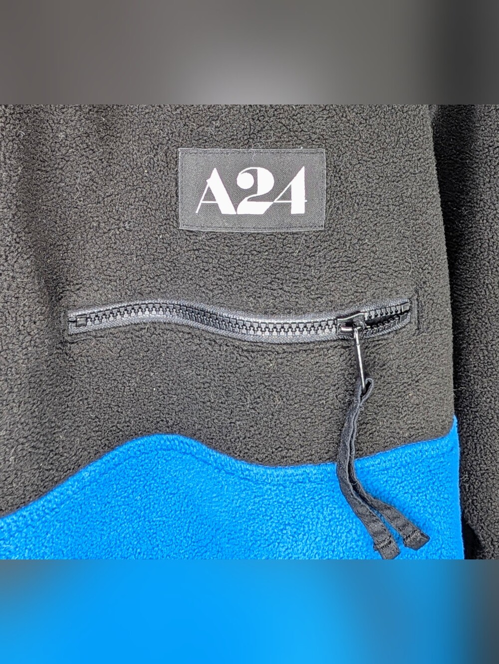 A24 Party Half Snap Colorblock Fleece Size Large - Picture 4 of 5